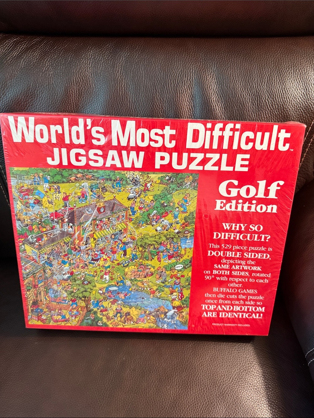 New Buffalo Worlds most difficult puzzle Red Golf Edition. 529 pieces. 1991